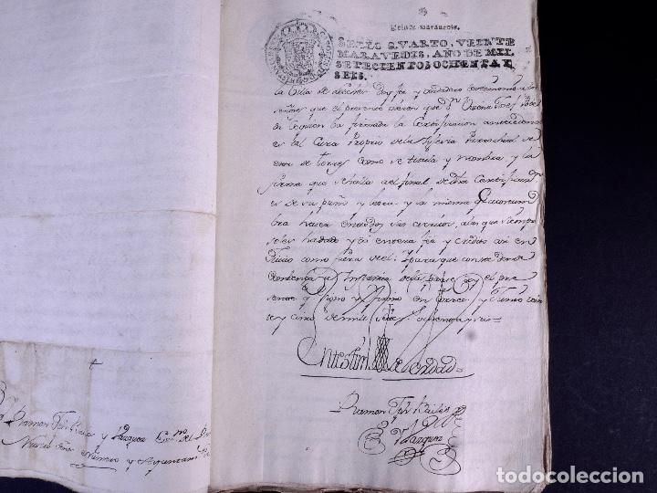 Manuscritos antiguos: CONDE DE MONTENUEBO. MADRID 1786 - Foto 7