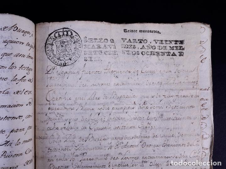 Manuscritos antiguos: CONDE DE MONTENUEBO. MADRID 1786 - Foto 8
