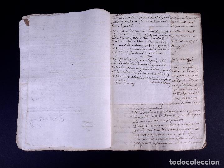 Manuscritos antiguos: CONDE DE SANTA CLARA. TARRAGONA 1787 - Foto 5