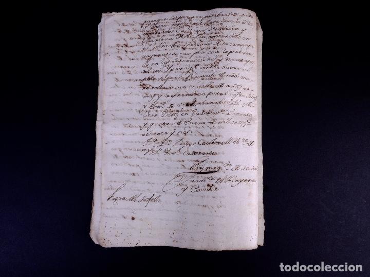 Manuscritos antiguos: CONDE DE SANTA CLARA. TARRAGONA 1787 - Foto 7