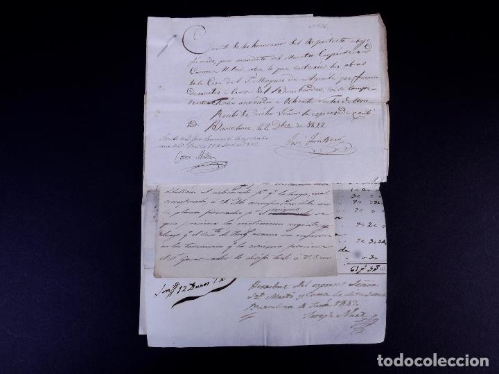 Manuscritos antiguos: MARQUES DE AGUILA. BARCELONA 1817-1846 - Foto 1