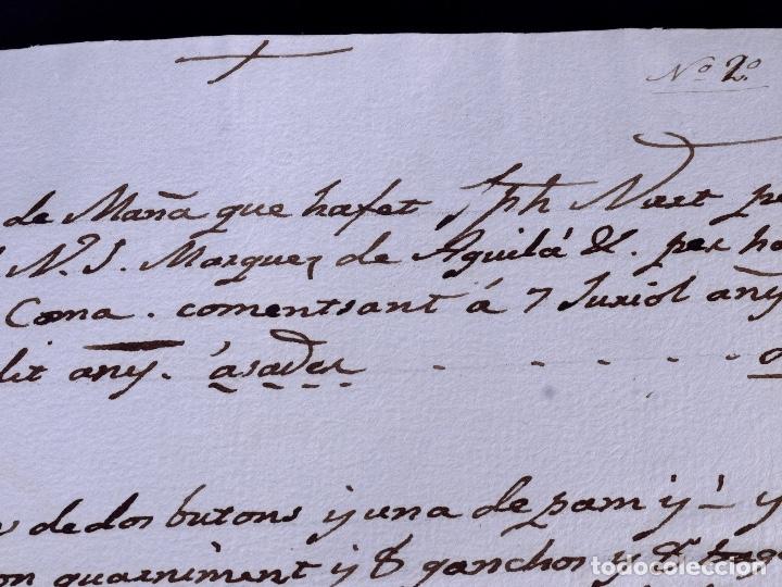 Manuscritos antiguos: MARQUES DE AGUILA. BARCELONA 1817-1846 - Foto 5
