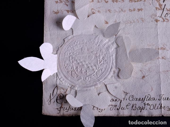 Manuscritos antiguos: MARQU&Eacute;S DE ESTEPA, CONDE DE FUENSALIDA. MADRID 1774 - Foto 3
