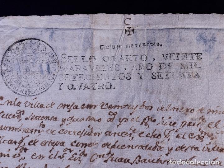 Manuscritos antiguos: MARQU&Eacute;S DE ESTEPA, CONDE DE FUENSALIDA. MADRID 1774 - Foto 4