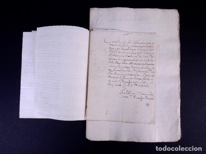 Manuscritos antiguos: MARQU&Eacute;S DELAROCHE. REUS 1767 - Foto 5