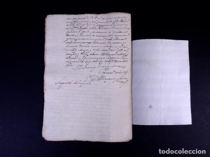 Manuscritos antiguos: MARQU&Eacute;S DELAROCHE. REUS 1767 - Foto 7