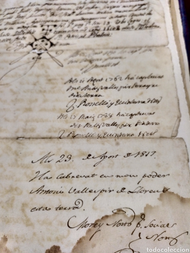 Manuscritos antiguos: DOCUMENTO DOS HOJAS 1748 RELATIVO A MANACOR MALLORCA - Foto 4