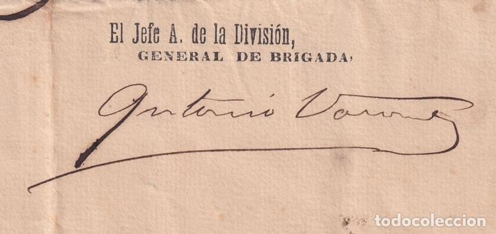 Manuscritos antiguos: BE735 CUBA 1899 INDEPENDENCE WAR SIGNED DOC GENERAL DE BRIGADA ANTONIO VARONA - Foto 2