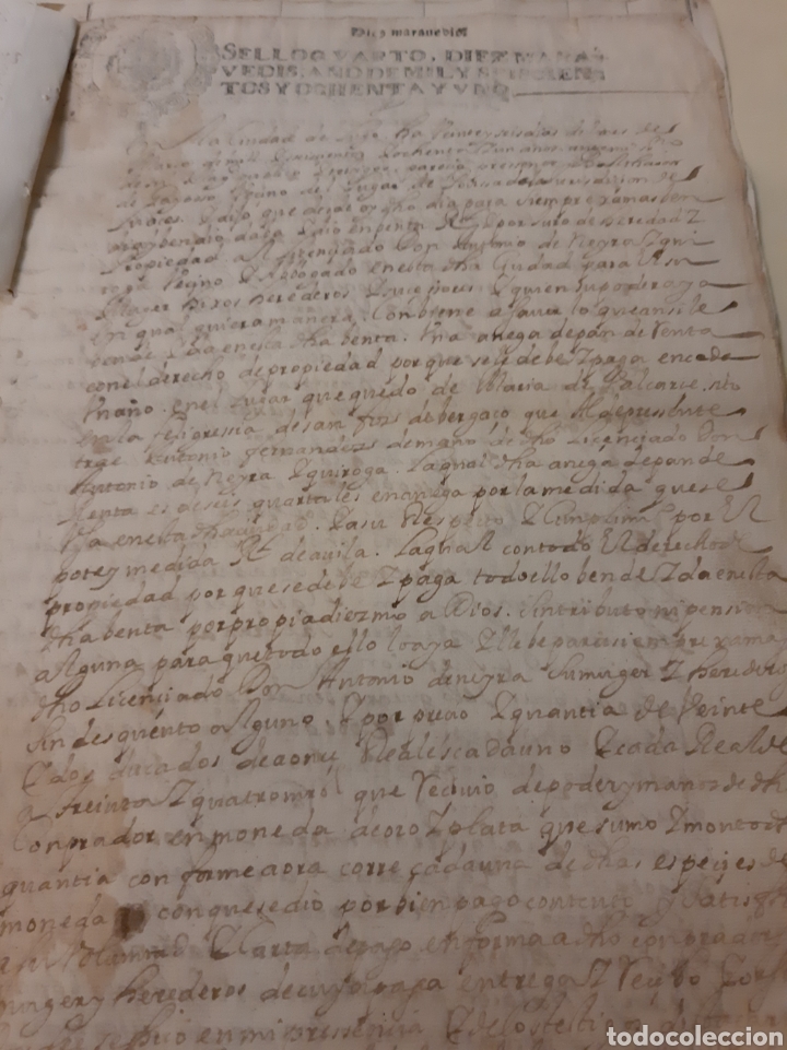 Manuscritos antiguos: 1661 Corgo Lugo venta renta anual - Foto 1