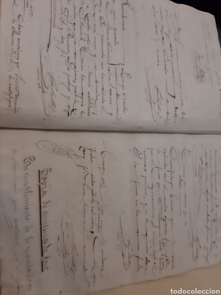 Manuscritos antiguos: 1879 Corgo Lugo venta bienes escritura - Foto 2