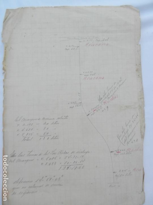 Manuscritos antiguos: DOCUMENTO TIERRAS DE REGAD&Iacute;O MARQUES DE ARACENA Y SRES. RODAS. LA RINCONADA 192... - Foto 1