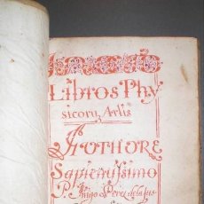 Manuscritos antiguos: PEREZ DE LA JUSTICIA, IÑIGO: IN OCTO LIBROS PHYSICORUS ARTIS. 1642. Lote 175663667