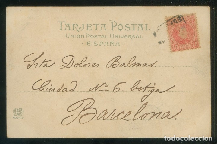 Manuscritos antiguos: Firma *Quim Renart* Circulada 1903, Poblet-Barcelona. - Foto 2