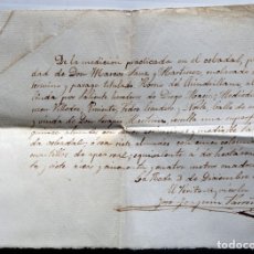 Manuscritos antiguos: DOCUMENTO MANUSCRITO DE PERITO AGRÍCOLA DEL 3 DE DICIEMBRE DE 1895