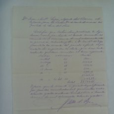 Manuscritos antiguos: CERTIFICADO DEL BANCO DE ESPAÑA , MANUSCRITO . LORA DEL RIO ( SEVILLA ), 1888 . SIGLO XIX