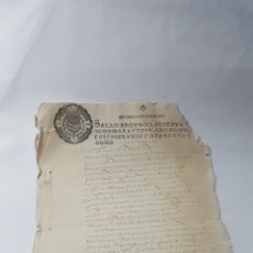Manuscritos antiguos: FELIPE IV 1648. MANUSCRITO, PAPEL SELLADO O TIMBRADO, SELLO SEGUNDO (2º) 68 MARAVEDIS. Lote 402236684