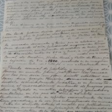 Manuscritos antiguos: BORRADOR DE CARTA DE 5 CUARTILLAS A DOS CARAS, 1937. Lote 178602386