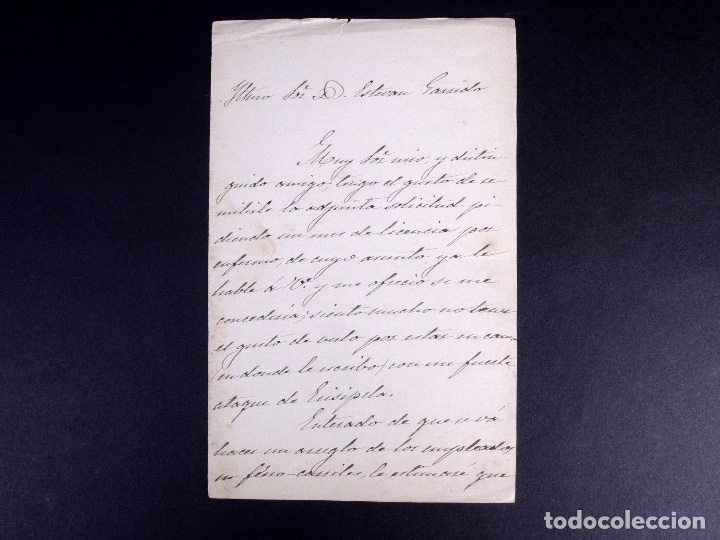 Manuscritos antiguos: CONDE DE ALARES. MADRID 1876 - Foto 3