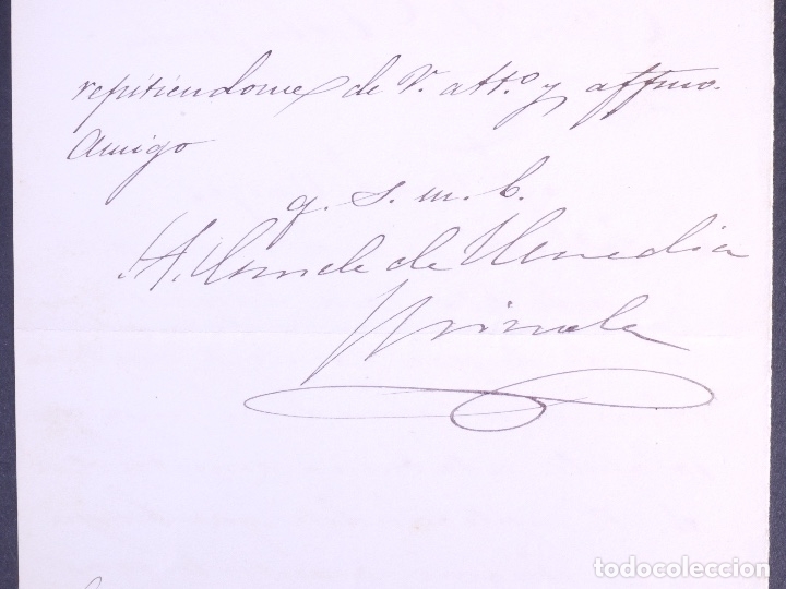 Manuscritos antiguos: CONDE DE HEREDIA SPINOLA. MADRID 1877 - Foto 1