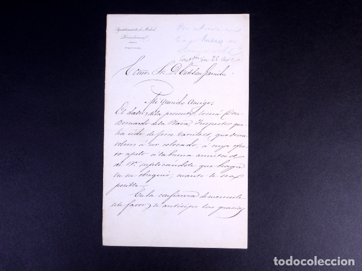 Manuscritos antiguos: CONDE DE HEREDIA SPINOLA. MADRID 1877 - Foto 2