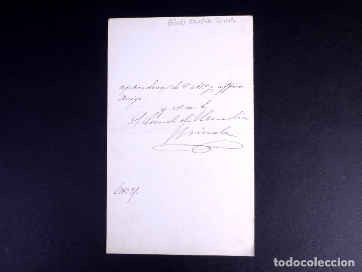 Manuscritos antiguos: CONDE DE HEREDIA SPINOLA. MADRID 1877 - Foto 4