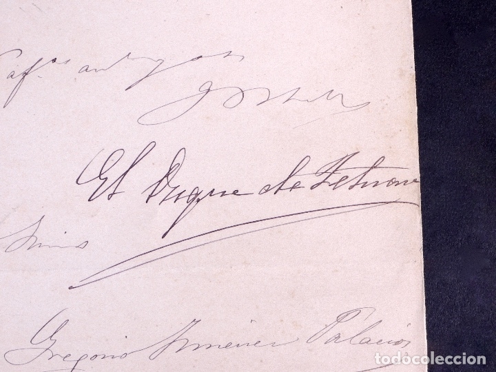 Manuscritos antiguos: DUQUE DE LESMOS. MADRID 1878 - Foto 1