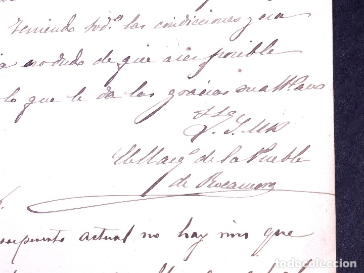 Manuscritos antiguos: MARQU&Eacute;S DE LA PUEBLA DE ROCAMORA. MADRID 1876 - Foto 3