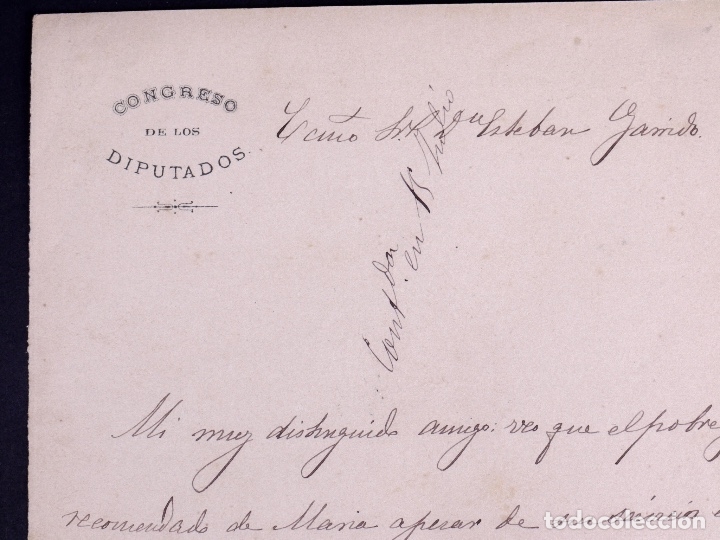 Manuscritos antiguos: MARQU&Eacute;S DE LA PUEBLA DE ROCAMORA. MADRID 1876 - Foto 3
