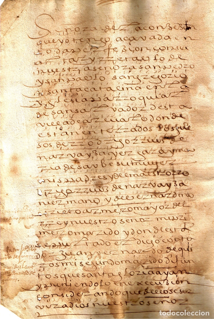 Manuscrito De 1594 Mayorazgo De Narbayza En Ver Buy Old Manuscripts At Todocoleccion