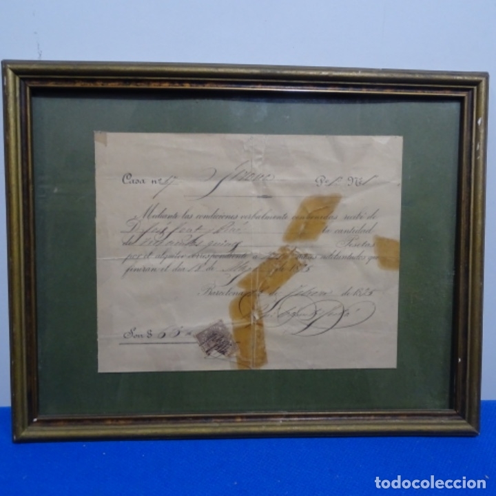 Manuscritos antiguos: Recibo manuscrito de 1895 - Foto 1