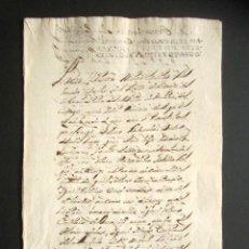 Manuscritos antiguos: AÑO 1724. MEDINA DEL CAMPO. VALLADOLID, ESCRITURA VENTA REAL DE TIERRA. 138 REALES DE VELLÓN. 