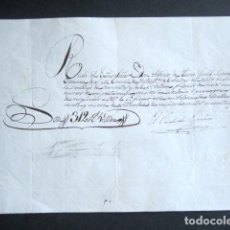 Manuscritos antiguos: AÑO 1849. PALMA DE MALLORCA. RECIBO DE PAGO Y FIRMA DEL CONDE DE ESPAÑA. CARLOS DE ESPAÑA. . Lote 184927997