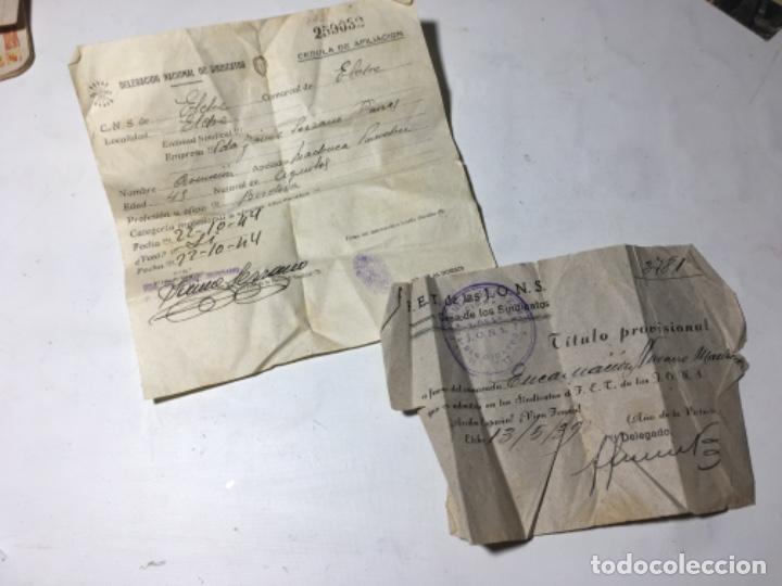 Manuscritos antiguos: Documentos originales falange de Elche Original antiguo. R80 - Foto 1