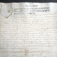 Manuscritos antiguos: AÑO 1687. SANTANDER. SELLO CUARTO. 10 MARAVEDIS. CARLOS II. PAPEL TIMBRADO. . Lote 186309741