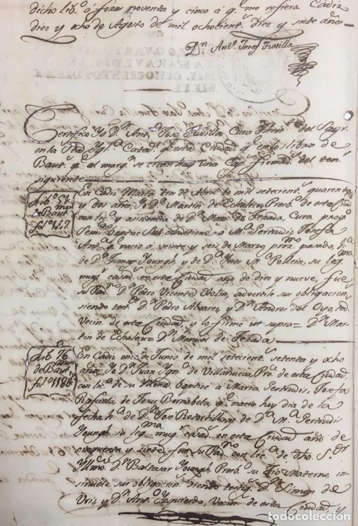 Manuscritos antiguos: DOCUMENTO DE TESTAMENTARIA 1817 - Foto 2