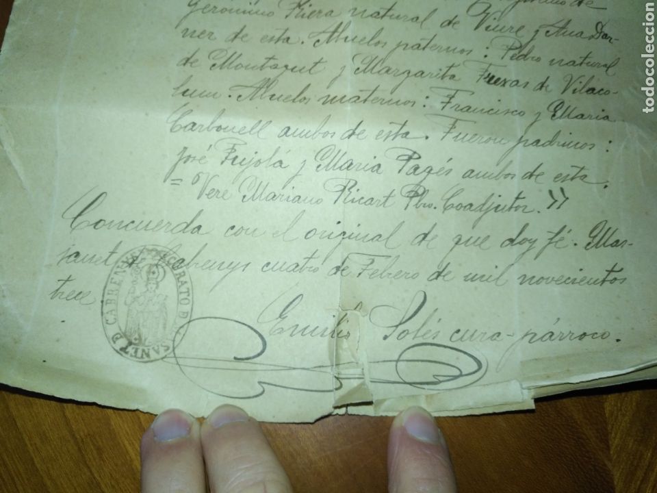 Manuscritos antiguos: Carta certificada junio 1868 la revoluci&oacute;n de 1868 - Foto 3
