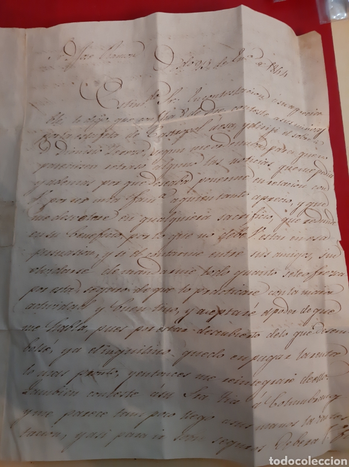 Manuscritos antiguos: 1844 Castropol Asturias - Foto 2