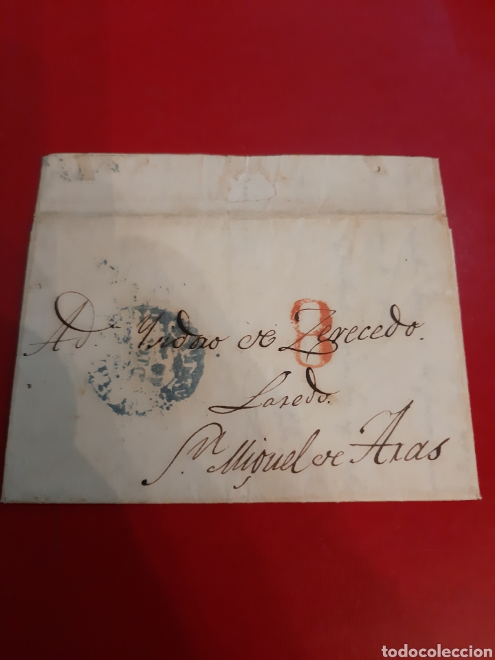 Manuscritos antiguos: 1844 Madrid matasello prefilatelia - Foto 1
