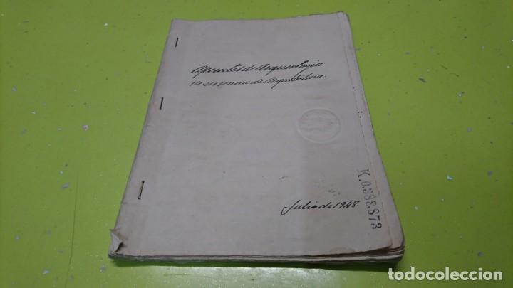 Manuscritos antiguos: CUADERNO MANUSCRITO SELLADO 1948 A IDENTIFICAR - Foto 1