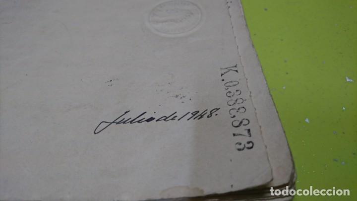 Manuscritos antiguos: CUADERNO MANUSCRITO SELLADO 1948 A IDENTIFICAR - Foto 4