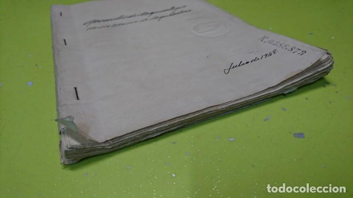 Manuscritos antiguos: CUADERNO MANUSCRITO SELLADO 1948 A IDENTIFICAR - Foto 15