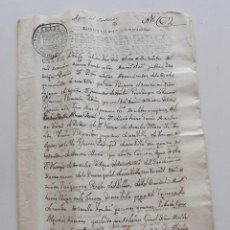 Manuscritos antiguos: DUQUE DE PARMA, 1769, DOCUMENTO DE VENTA DE TIERRAS AL INFANTE FERNANDO, DUQUE DE PARMA. Lote 191603052