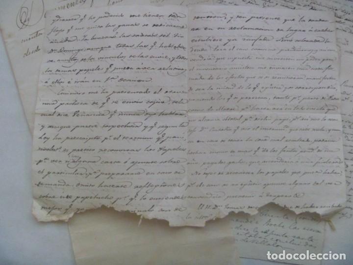 Manuscritos antiguos: LOTE DE 7 DOCUMENTOS MANUSCRITOS DEL SIGLO XIX, EN UNA CARPETILLA - Foto 4
