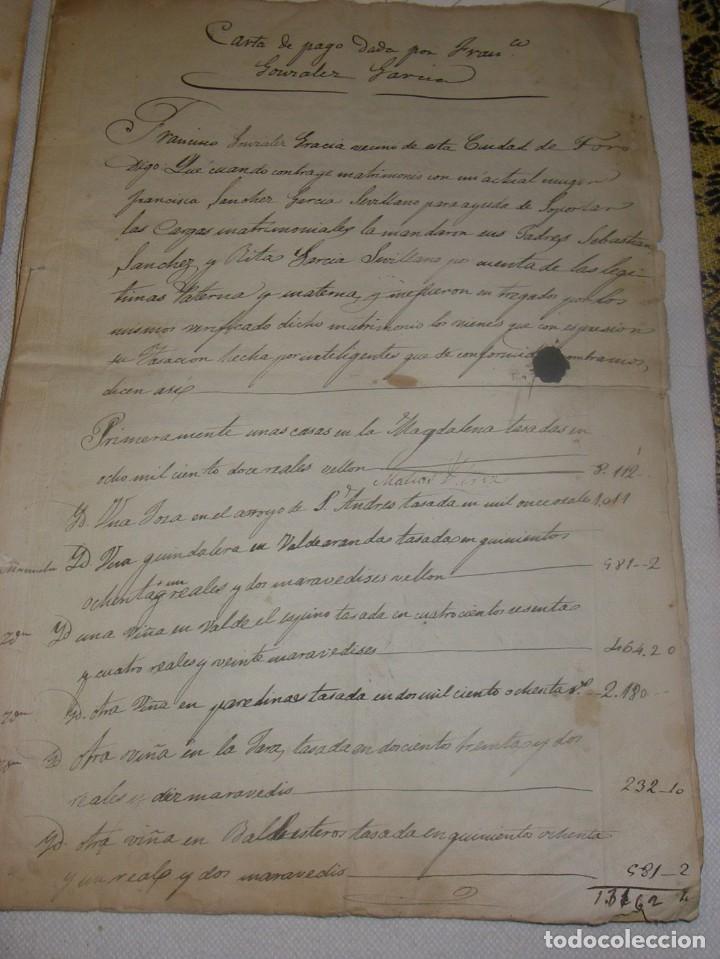 Manuscritos antiguos: Documentos y papeles del XIX. Los que se ven. - Foto 4