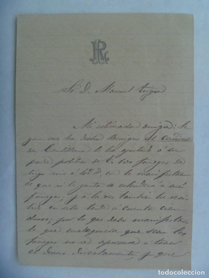 Manuscritos antiguos: CARTA MANUSCRITA DEL SIGLO XIX. - Foto 1
