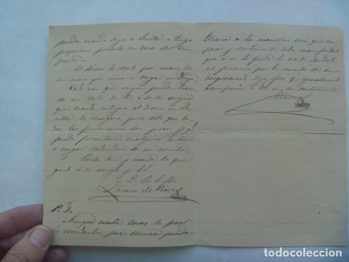 Manuscritos antiguos: CARTA MANUSCRITA DEL SIGLO XIX. - Foto 2