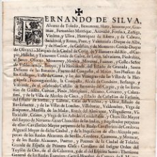 Manuscritos antiguos: MADRID.- 1760. NOMBRAMIENTO COLEGIO MAYOR SANTIAGO ZEBEDEO. SALAMANCA. FIRMA DUQUE DE ALBA.