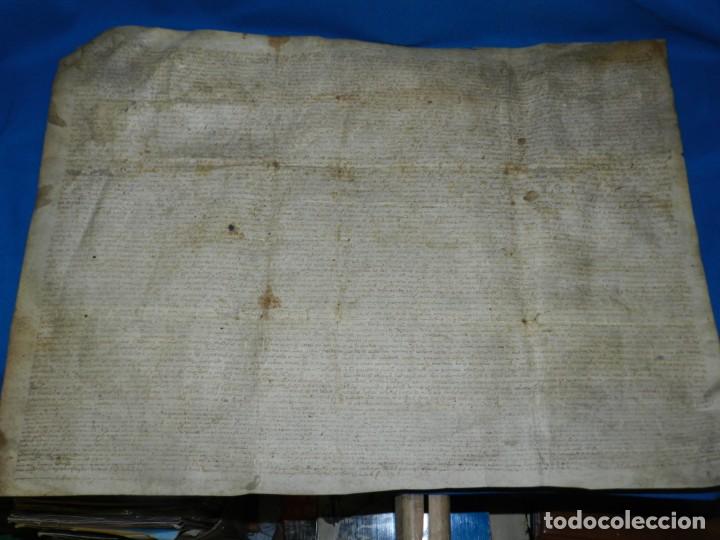 Ancient Manuscripts: (M) DOCUMENTO PERGAMINO DE LA VILLA DE SABADELL A&Ntilde;O 1612