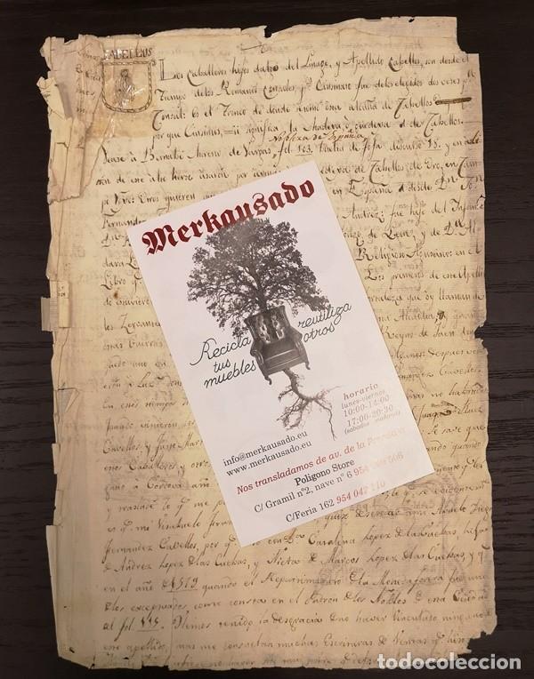 Manuscritos antiguos: Documentos Antiguos Cabellos de Oropesa 1713 y 1811 - Foto 1