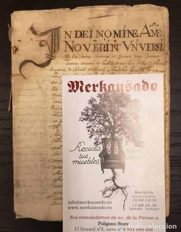 Manuscritos antiguos: Documento Roca de Bellera. A&ntilde;os 1571. A&ntilde;o 1578 - Foto 1